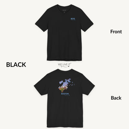 Boston T-Shirt | BOS Front & Faneuil Hall Back