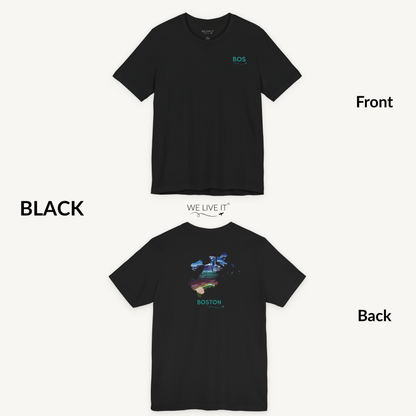 Boston T-Shirt | BOS Front & Fenway Park Back
