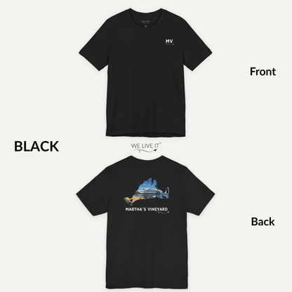 Martha’s Vineyard T-Shirt | MV Front & Vineyard Haven Steamship Back