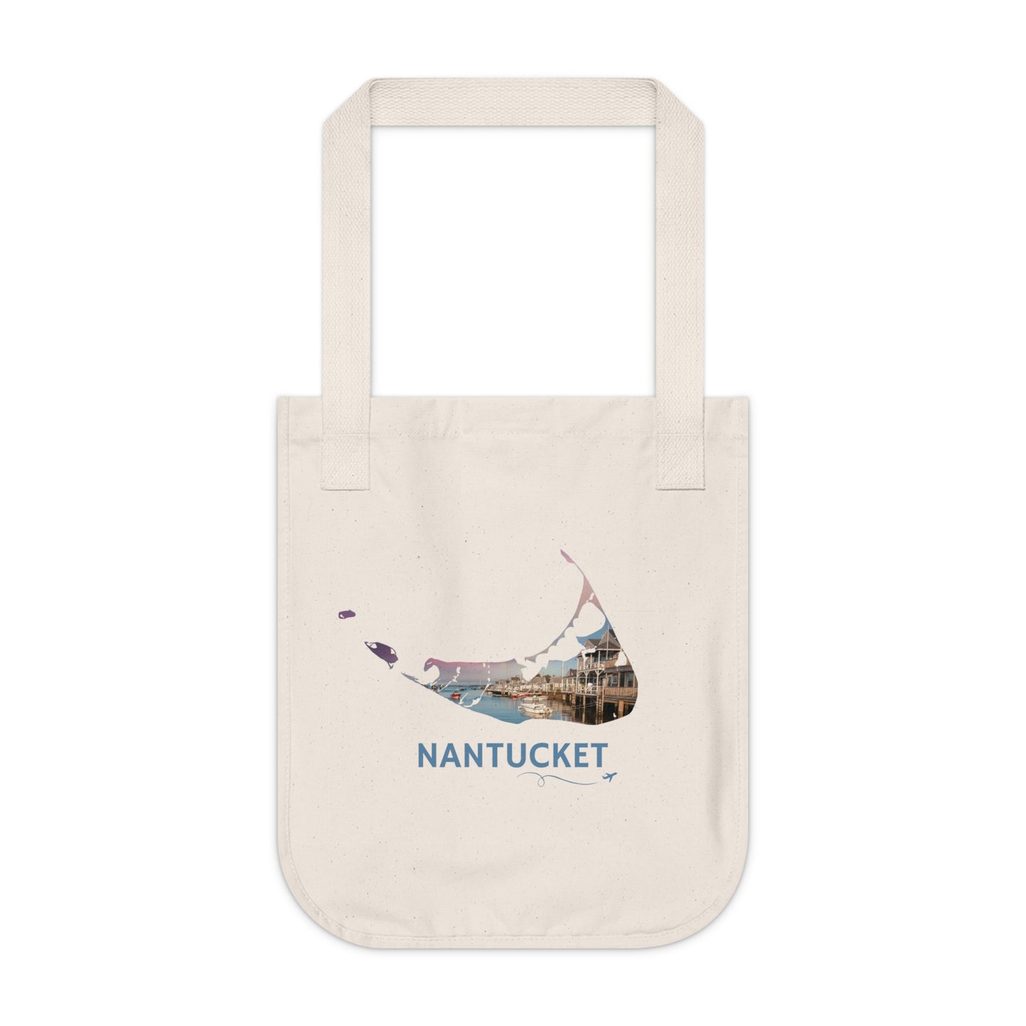 Nantucket Tote Bag | Easy Street Harbor Sunset Coastal Design