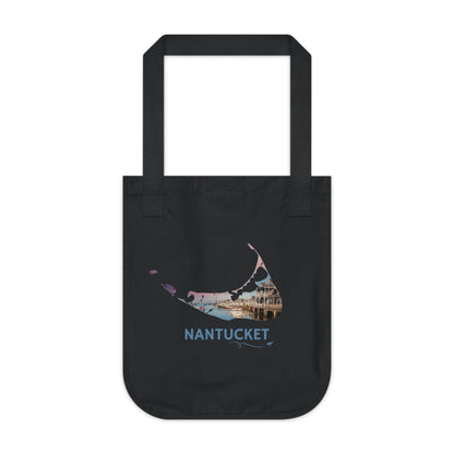 Nantucket Tote Bag | Easy Street Harbor Sunset Coastal Design