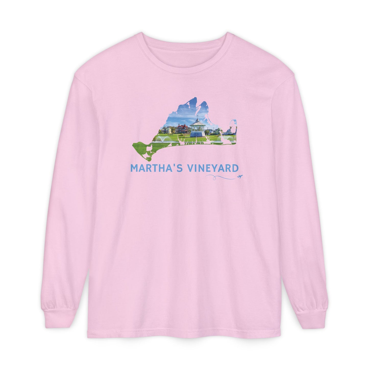 Martha’s Vineyard Outline Long Sleeve | Oak Bluffs Ocean Park