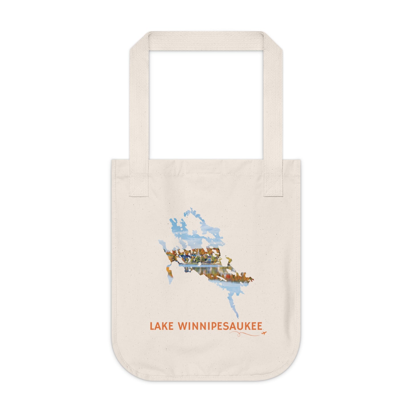 Lake Winnipesaukee Tote Bag | Meredith Foliage & Lake Waterfront Scene