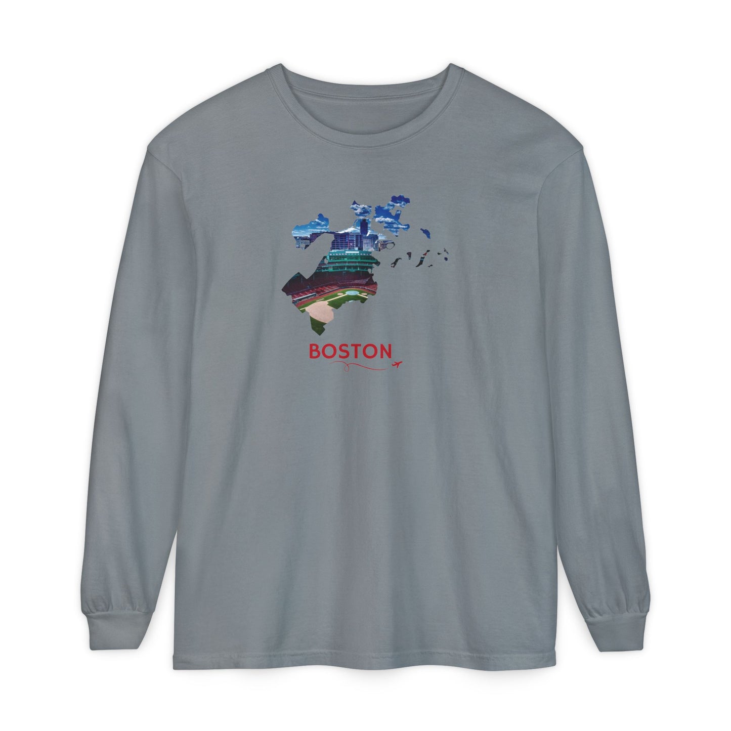 Fenway Park Long Sleeve Shirt | Boston City Outline Tee