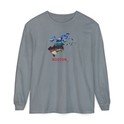 Fenway Park Long Sleeve Shirt | Boston City Outline Tee