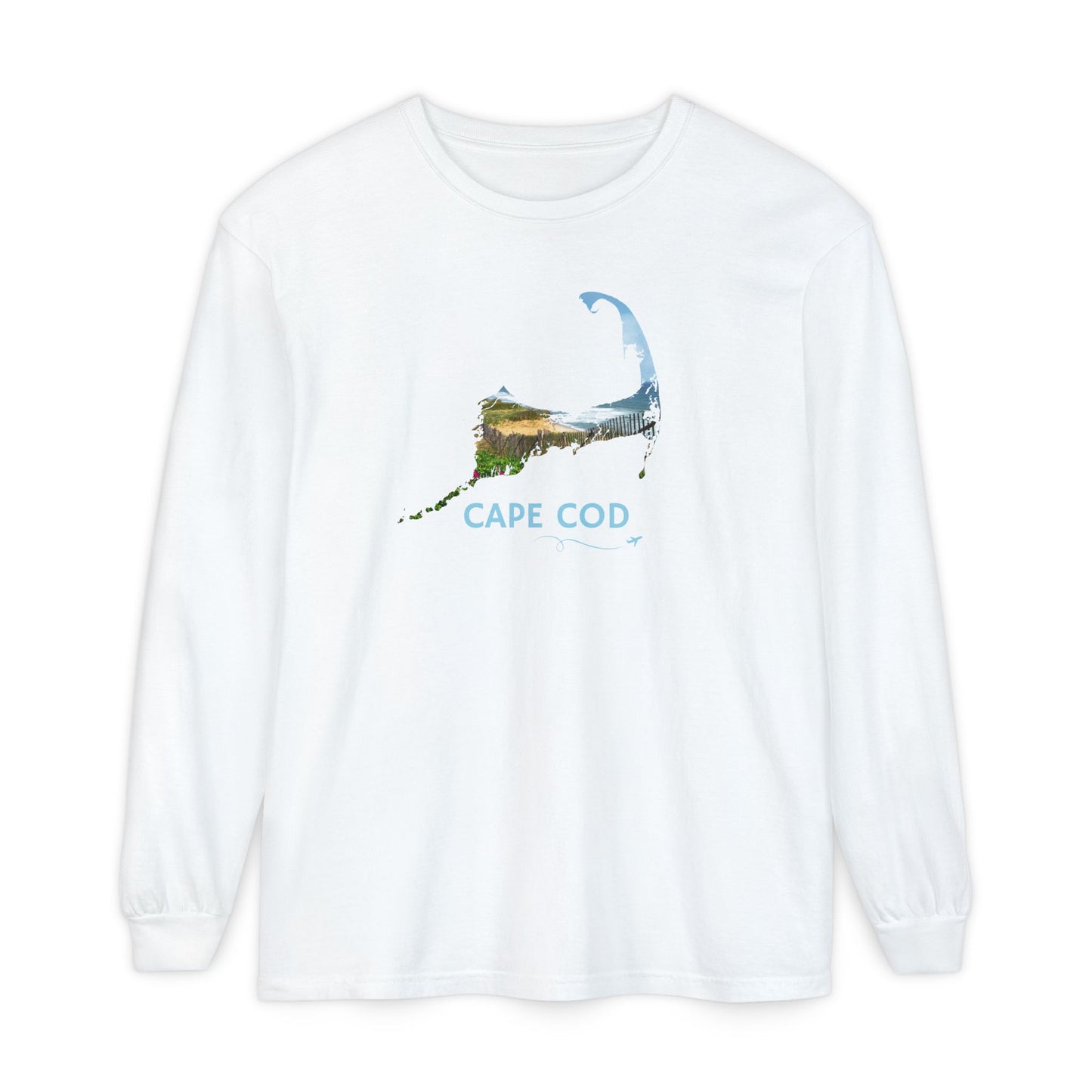 Cape Cod Long Sleeve Shirt | Beach Roses & Coastal Dunes