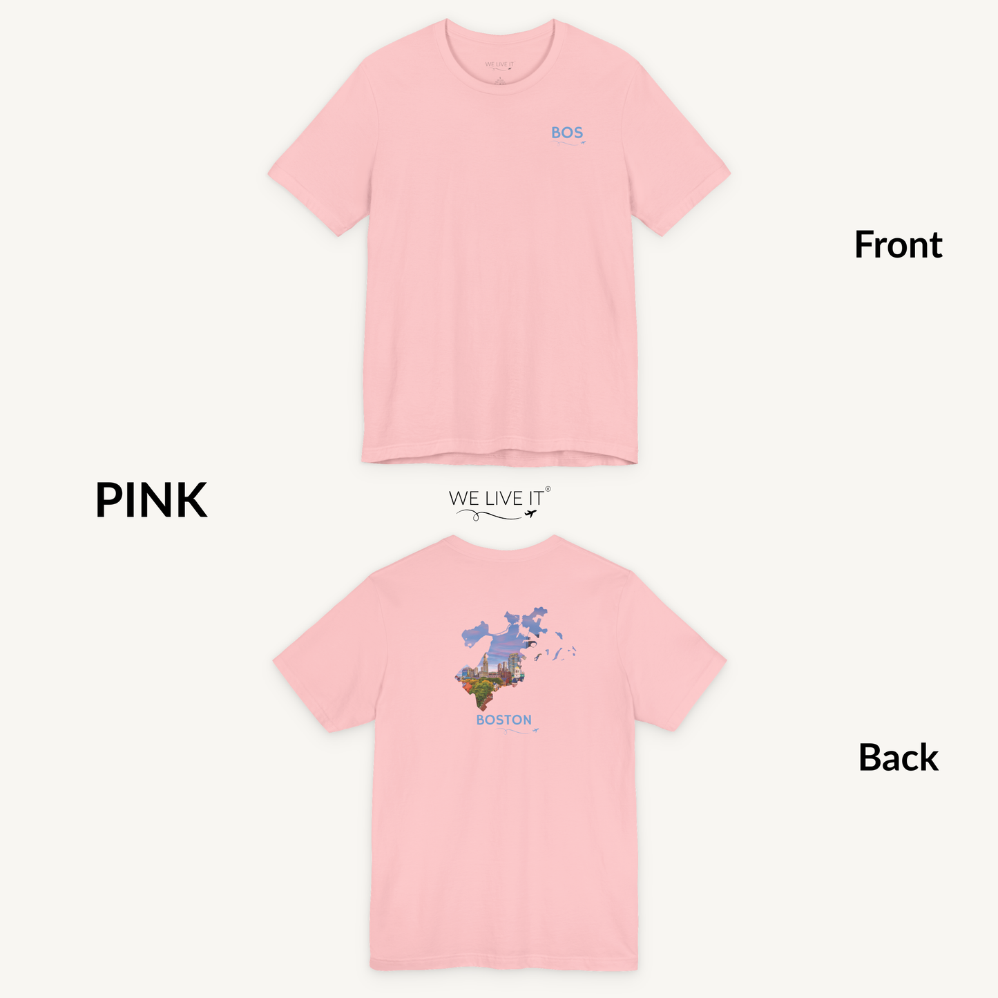 Boston T-Shirt | BOS Front & Faneuil Hall Back