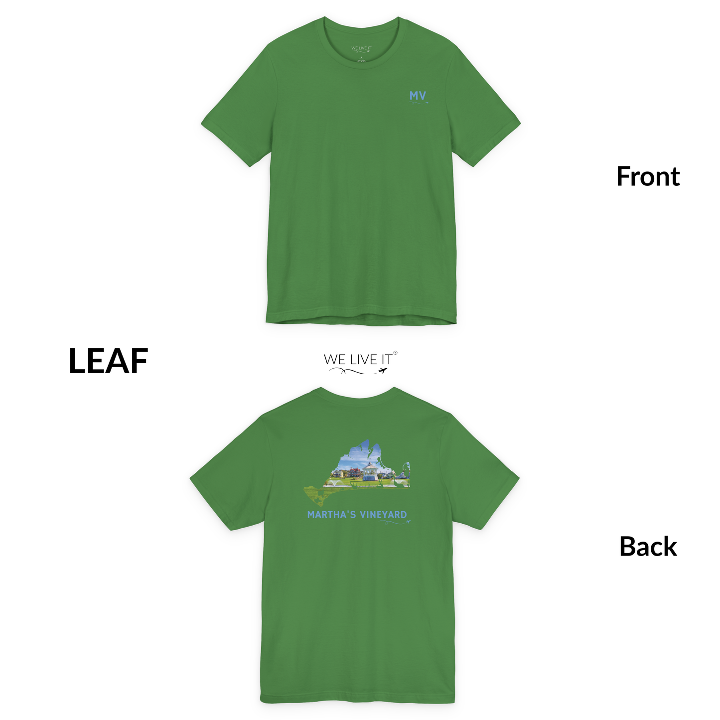 Martha’s Vineyard T-Shirt | MV Front Ocean Park Gazebo & Cottages Back