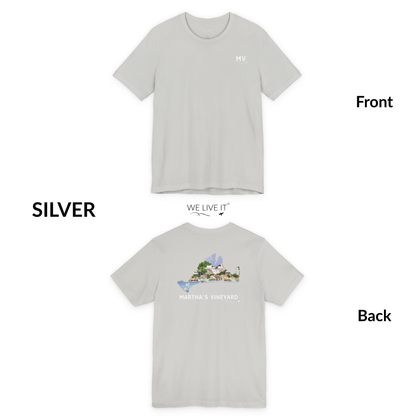 Martha’s Vineyard T-Shirt | MV Front and Edgartown Harbor Back