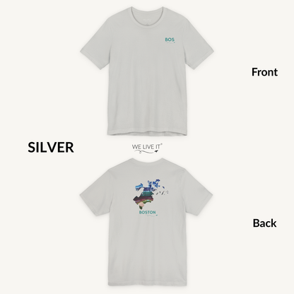 Boston T-Shirt | BOS Front & Fenway Park Back