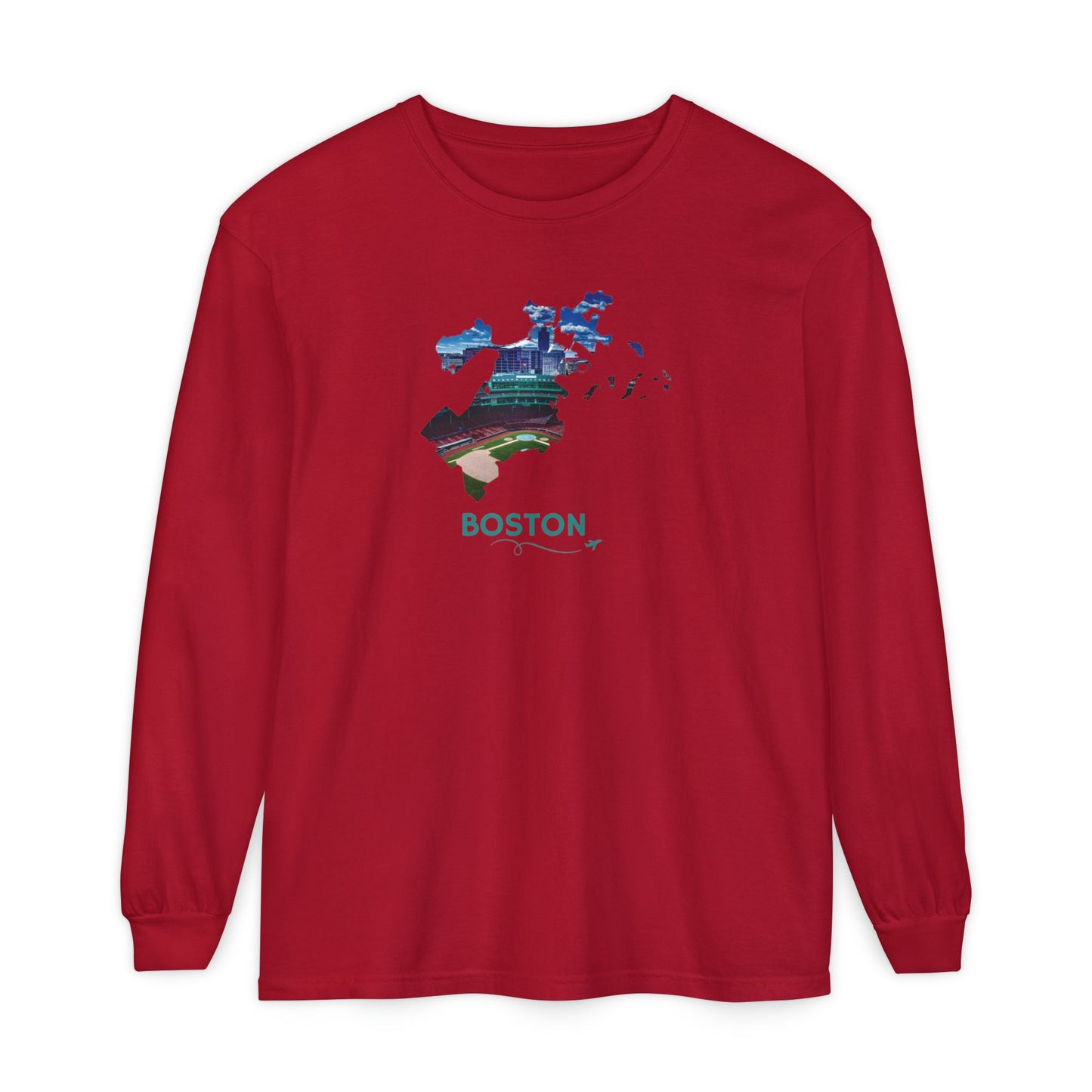 Fenway Park Long Sleeve Shirt | Boston City Outline Tee