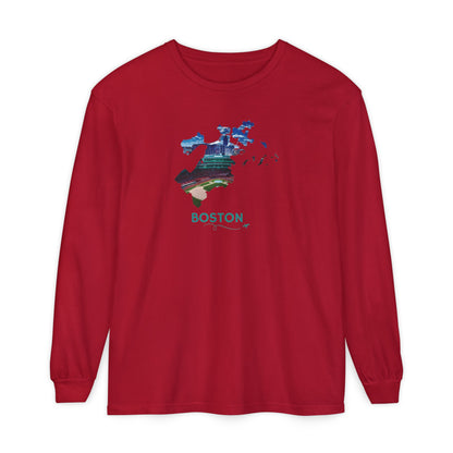 Fenway Park Long Sleeve Shirt | Boston City Outline Tee