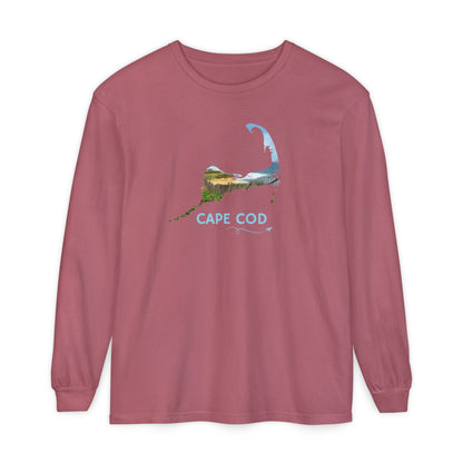 Cape Cod Long Sleeve Shirt | Beach Roses & Coastal Dunes