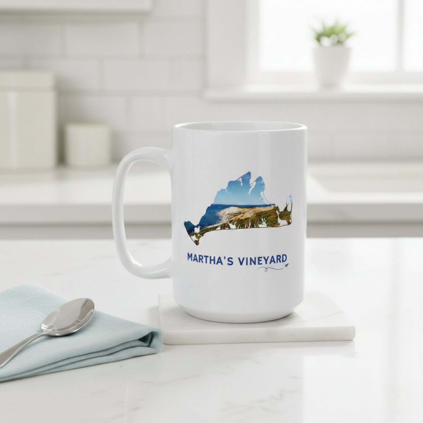 Aquinnah Cliffs Martha’s Vineyard Mug | Ocean View Ceramic Cup