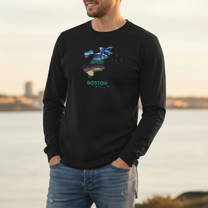 Fenway Park Long Sleeve Shirt | Boston City Outline Tee