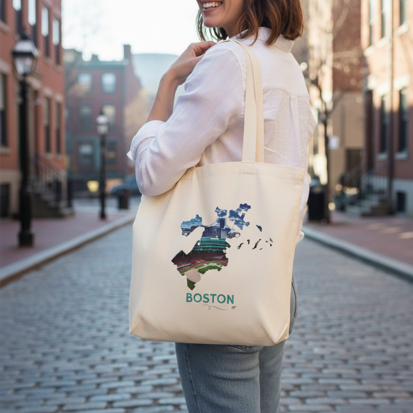 Boston Tote Bag | Fenway Park Aerial Canvas Carryall