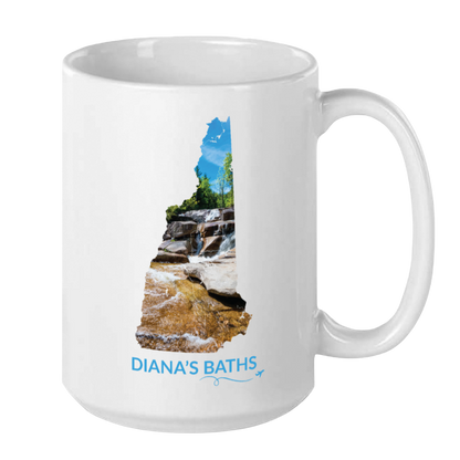 Diana’s Baths Mug | White Mountains Waterfall Scene