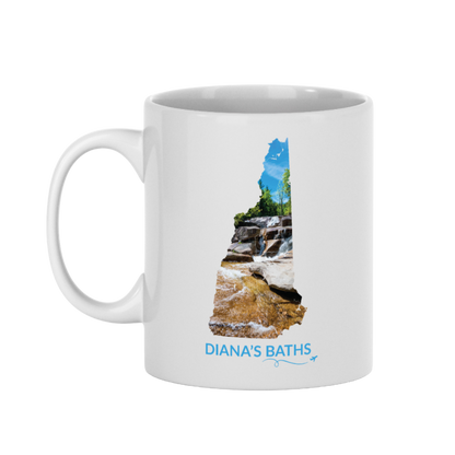 Diana’s Baths Mug | White Mountains Waterfall Scene