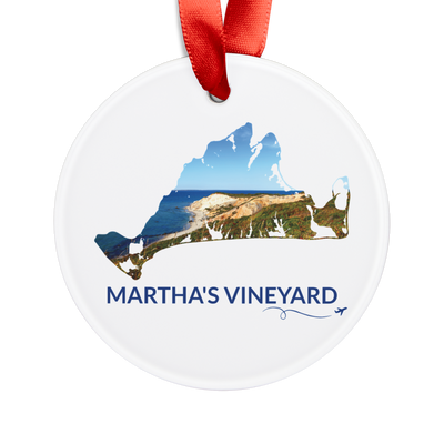 Martha’s Vineyard Ornament | Aquinnah Cliffs Coastal Keepsake