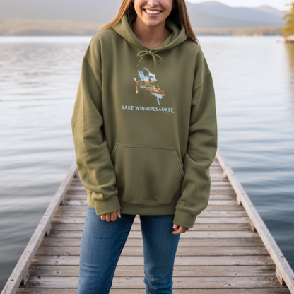 Lake Winnipesaukee Hoodie | Meredith, NH Fall Foliage Sweatshirt