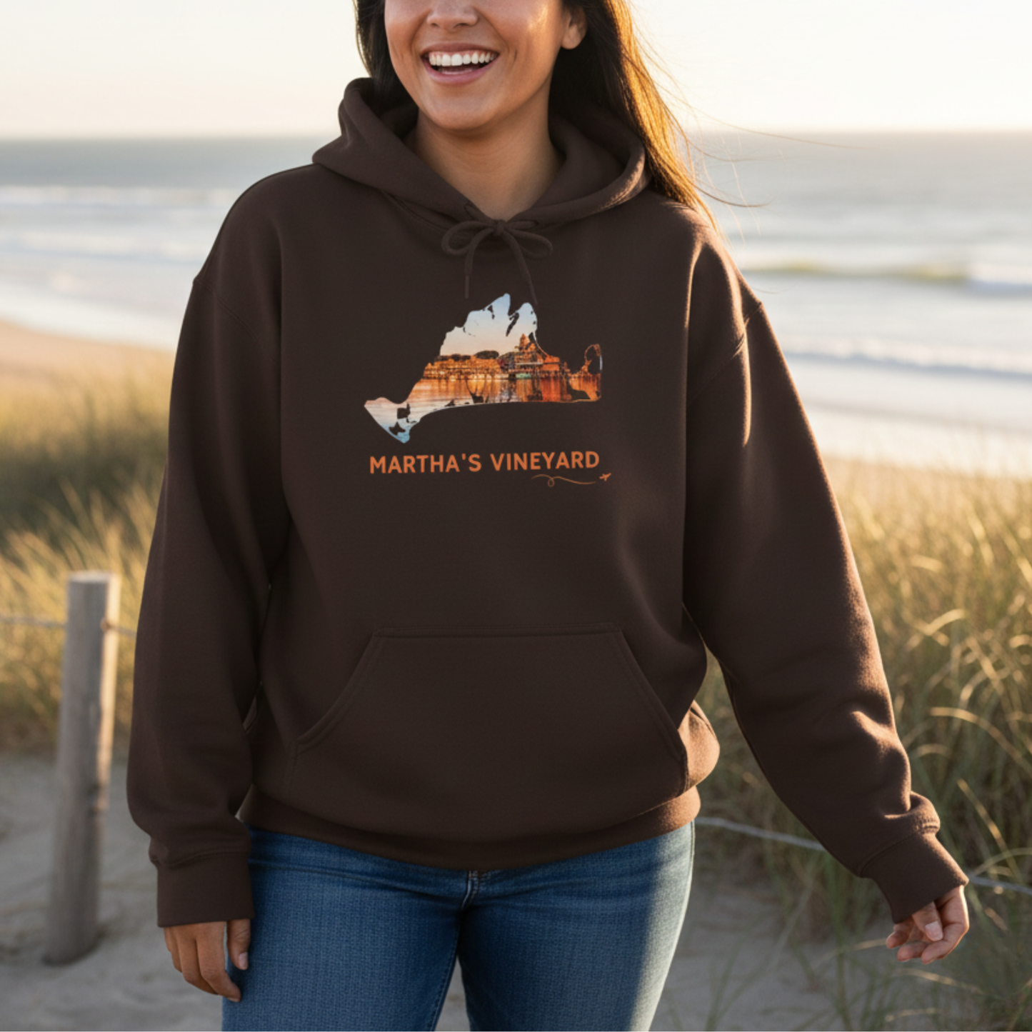 Martha’s Vineyard Hoodie | Oak Bluffs Harbor Sunset Pullover