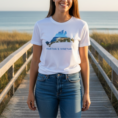 Martha’s Vineyard T-Shirt | Aquinnah Cliffs & Ocean