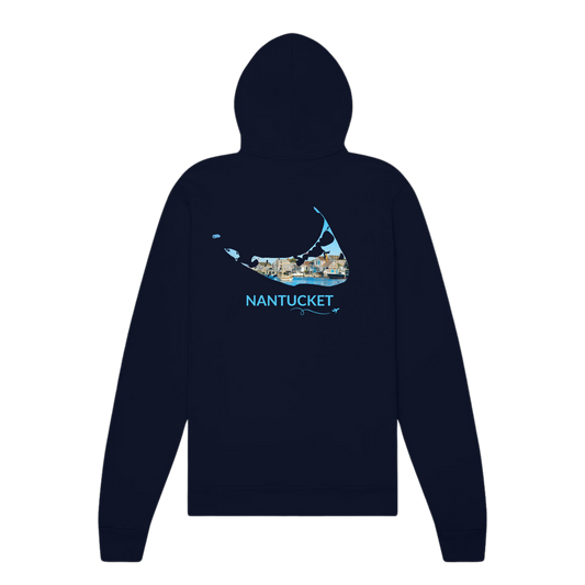 Nantucket Harbor Zip-Up Hoodie | Nantucket, Massachusetts