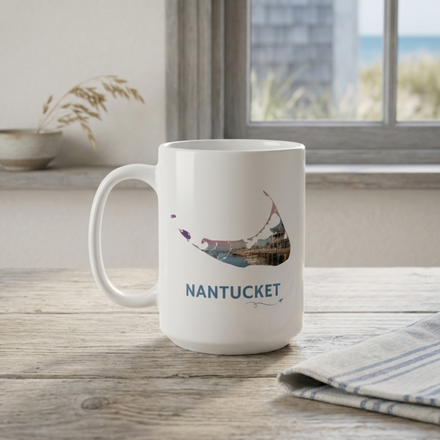 Nantucket Sunset Mug | Easy Street Harbor Coastal Design