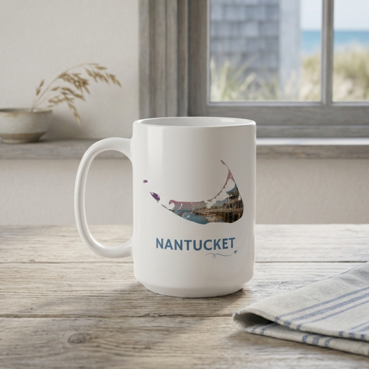 Nantucket Sunset Mug | Easy Street Harbor Coastal Design