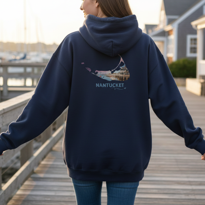 Nantucket Zip-Up Hoodie | Easy Street Harbor Coastal Sweatshirt