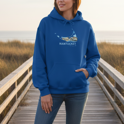 Nantucket Harbor Hoodie | Coastal Sweatshirt