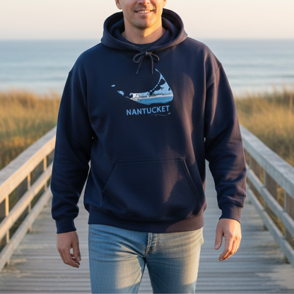 Nantucket Brant Point Lighthouse Hoodie | Coastal Sweatshirt
