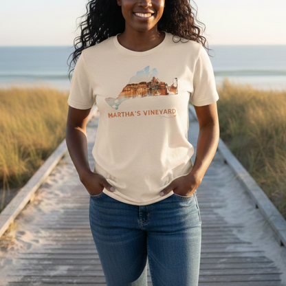 Martha’s Vineyard T-Shirt | Oak Bluffs Harbor Sunset